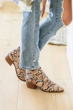 Load image into Gallery viewer, SP24- Sadie Ankle Boots In Snakeskin