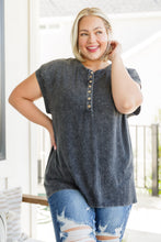 Load image into Gallery viewer, SP24- She's Alright Mineral Wash Sleeveless Henley (Reg & Curvy)