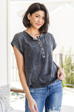 Load image into Gallery viewer, SP24- She's Alright Mineral Wash Sleeveless Henley (Reg & Curvy)