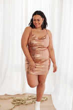 Load image into Gallery viewer, SP24- Shining in Sequins Dress in Gold