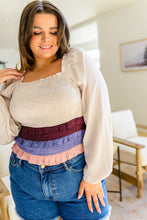 Load image into Gallery viewer, SP24- Shirley Smocked Ruffle Blouse
