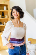 Load image into Gallery viewer, SP24- Shirley Smocked Ruffle Blouse