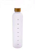Load image into Gallery viewer, Sippin' Pretty 32 oz Translucent Water Bottle in White & Gold
