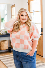 Load image into Gallery viewer, Start Me Up Checkered Sweater