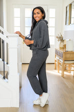 Load image into Gallery viewer, Stay Right Here Soft Knit Hoodie In Charcoal