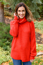 Load image into Gallery viewer, W23 Steady Pace Roll Neck Sweater in Red