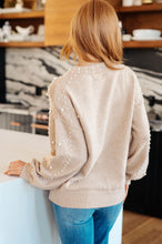 Load image into Gallery viewer, SP24- BIBI- String Me Along Pearl Accent Sweater