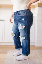 Load image into Gallery viewer, Suki Mid Rise Sequin Patch Tapered Jeans by Risen (Sizes 1 - 3XL)