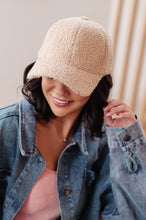 Load image into Gallery viewer, AVE SHOPS- Lyla Sherpa Ball Cap in Khaki