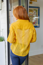 Load image into Gallery viewer, VERY J- Sweeter Than Nectar Lace Button Down in Honey