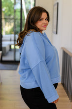 Load image into Gallery viewer, ONE ELEVEN NORTH- Throwback Heartthrob Hoodie in Sky (Reg & Curvy)