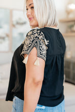 Load image into Gallery viewer, SP24- SAVANNA JANE- Try Again Embroidered Top