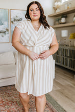 Load image into Gallery viewer, Twisted and Tailored Striped Dress- ANDREE' BY UNIT