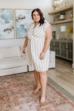 Load image into Gallery viewer, Twisted and Tailored Striped Dress- ANDREE' BY UNIT