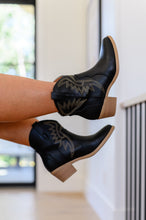 Load image into Gallery viewer, Two Step Western Bootie in Black (Sizes 5.5 - 11)