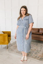 Load image into Gallery viewer, SP24- Wait for It Denim Shirtdress