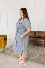 Load image into Gallery viewer, SP24- Wait for It Denim Shirtdress