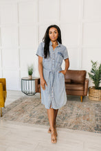 Load image into Gallery viewer, SP24- Wait for It Denim Shirtdress