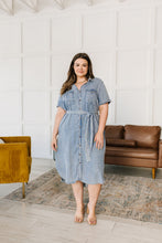Load image into Gallery viewer, SP24- Wait for It Denim Shirtdress