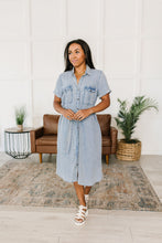 Load image into Gallery viewer, SP24- Wait for It Denim Shirtdress