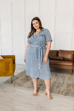 Load image into Gallery viewer, SP24- Wait for It Denim Shirtdress
