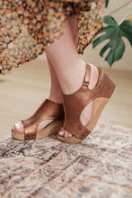 Load image into Gallery viewer, CORKY'S- Walk This Way Wedge Sandals in Antique Bronze