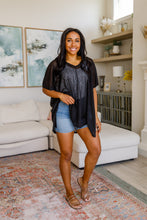 Load image into Gallery viewer, COTTON BLEU- Warm Days, Cool Nights Top in Black