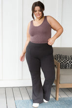 Load image into Gallery viewer, RAE MODE- Where are You Flared Leggings in Black
