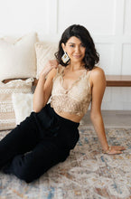Load image into Gallery viewer, POL- Live In Lace Bralette in Taupe