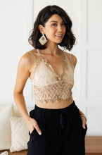 Load image into Gallery viewer, POL- Live In Lace Bralette in Taupe
