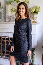 Load image into Gallery viewer, Wishful Thinking Animal Print Dress In Black