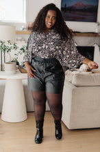Load image into Gallery viewer, SP24- Thought That Counts Faux Leather Shorts (Reg & Curvy)