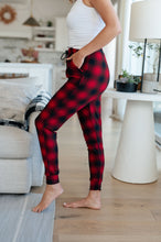 Load image into Gallery viewer, Your New Favorite Joggers in Red Plaid