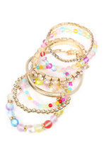 Load image into Gallery viewer, Mermaid Glass Bracelet Stack