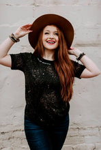 Load image into Gallery viewer, You are Beautiful Black Bleached Tee