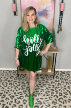 Load image into Gallery viewer, Christmas Sparkle Dress *Green* (OS & Curvy)