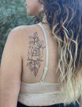 Load image into Gallery viewer, Nature Tats Temp Tattoo - ROSE BLOSSOM
