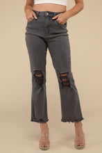 Load image into Gallery viewer, ZENANA- Caroline Acid Washed High Waist Distressed Straight Pants- 2 COLORS
