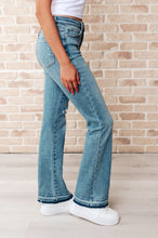 Load image into Gallery viewer, Isla Mid Rise Distressed Released Hem Bootcut Jeans- JUDY BLUE
