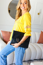 Load image into Gallery viewer, Black Fold Over Gold O-Ring Faux Leather Clutch
