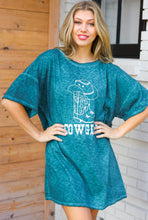 Load image into Gallery viewer, Emerald Cotton Blend COWGIRL Graphic Long Tee
