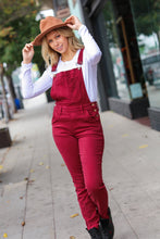 Load image into Gallery viewer, Scarlet High Waist Denim Double Cuff Overalls
