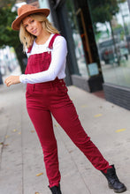 Load image into Gallery viewer, Scarlet High Waist Denim Double Cuff Overalls
