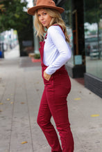 Load image into Gallery viewer, Scarlet High Waist Denim Double Cuff Overalls
