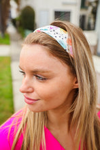 Load image into Gallery viewer, Multicolor Polka Dot &amp; Heart Candy Twist Headband
