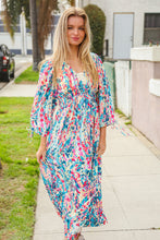 Load image into Gallery viewer, Star Struck Vintage Floral Midi Dress with Side Pockets
