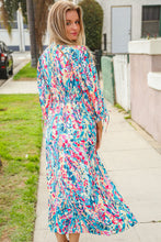 Load image into Gallery viewer, Star Struck Vintage Floral Midi Dress with Side Pockets
