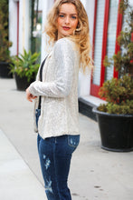 Load image into Gallery viewer, Be Your Own Star Silver Sequin Open Blazer
