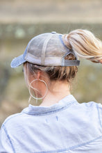 Load image into Gallery viewer, ALLI&#39;S CORNER- Distressed Messy Bun Hat Cap - 8 COLORS!!

