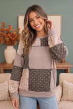 Load image into Gallery viewer, Thankful for Mixed Print Sweatshirt

